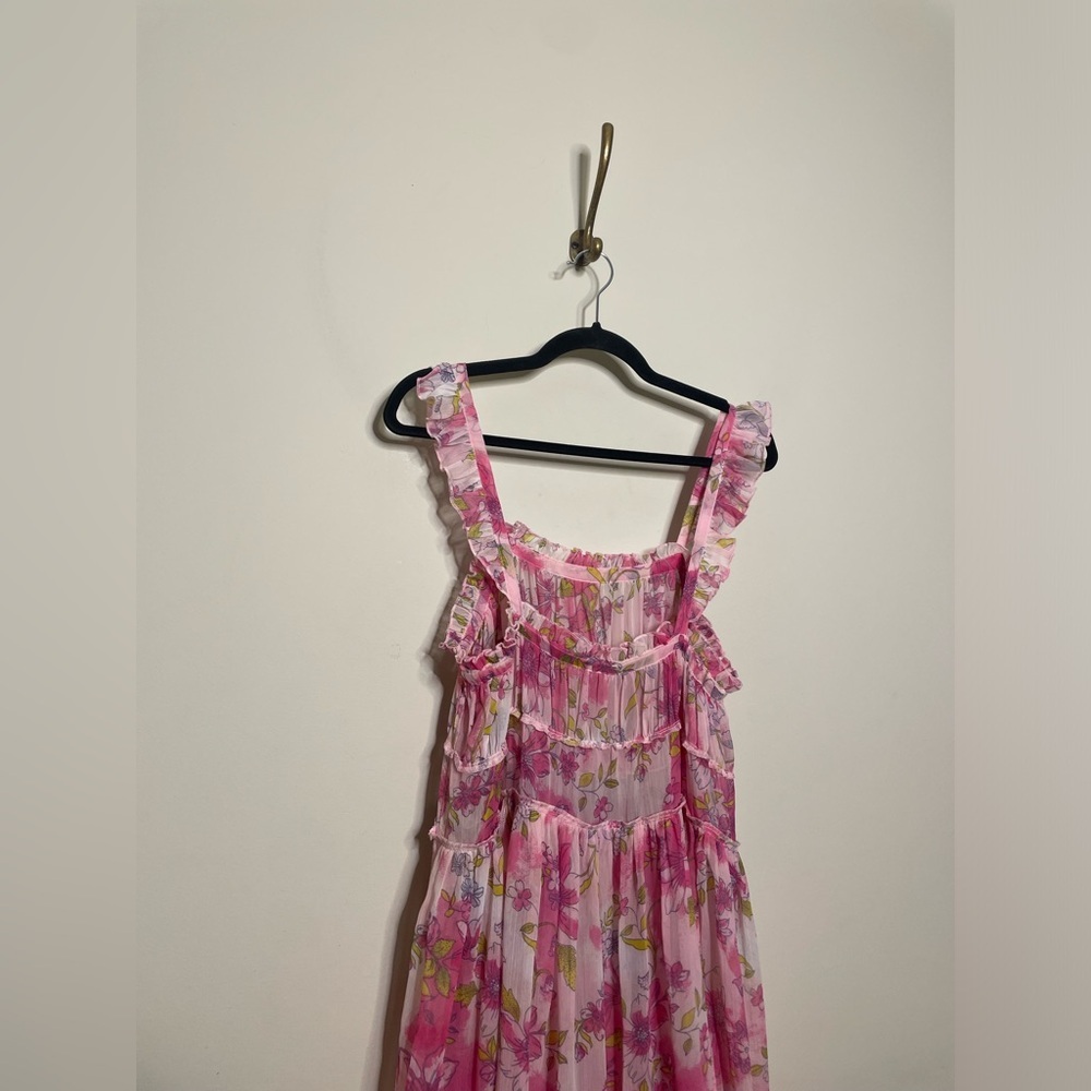 Free People Moon Phase Printed Midi Dress in Pop Combo - Picture 8 of 11